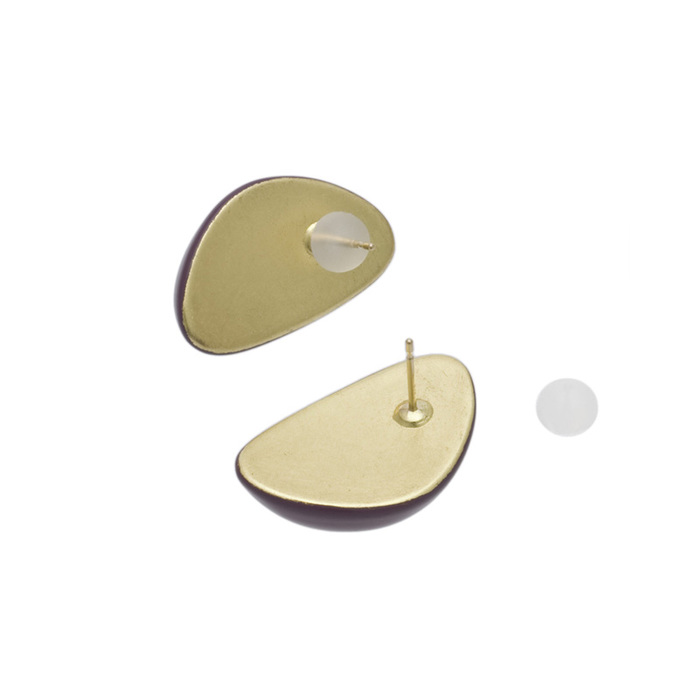 身につける漆 漆のアクセサリー 18Kピアス 月の雫 かきつばた色 坂本これくしょんの艶やかで美しくとても軽い和木に漆塗りのアクセサリー SAKAMOTO COLLECTION Wearable URUSHI 18K earrings Moon Drops Iris color 日本人の肌にとても合う気品ある日本の伝統的なお色、カジュアルな日常使いにも華やかなお出かけシーンにもマッチし、オールシーズン活用できるアイテム。  #ピアス #18Kピアス #earrings #月の雫 #かきつばた色 #日本のピアス #伝統的色 #耳が痛くない #漆のアクセサリー #漆塗り #身につける漆 #坂本これくしょん #会津  イメージ写真1 