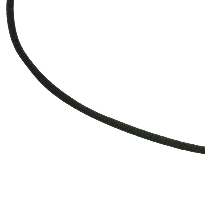坂本これくしょんのチョーカータイプより少し長め50cmの黒サテン(太)1本コード (50cm) Black satin cord です。少し太めで存在感のあるタイプで、柔らかな肌触りが人気の仕上がり、着けやすいのが特徴。お手持ちの他の色のつや玉や菱玉に付け替えてても、違った表情をお楽しみいただけます。  #Blacksatincord #黒サテンコード #satincord #サテンコード #50cm #accessoriescord #originalcord #replacedcord #fashionablecord #handmadecord #アクセサリーコード #使いやすい換え紐 #デザインコード #換え紐 #坂本これくしょん イメージ写真1 