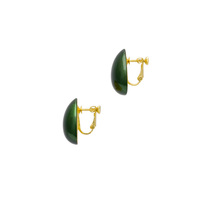 身につける漆 漆のアクセサリー イヤリング 花びら ひすい色 坂本これくしょんの艶やかで美しくとても軽い和木に漆塗りのアクセサリー SAKAMOTO COLLECTION Wearable URUSHI Accessories Earrings petals jade color 耳にぴったりと沿いさりげない存在感、使いやすい形に上品で奥行き感のあるグリーンカラー、カジュアルにも華やかなお席にもコーディネートしやすくどの季節でもお使いいただけます。  #イヤリング #Earrings #花びら #ひすい色 #petalsEarrings #jadeEarrings #軽いイヤリング #耳が痛くない #漆のアクセサリー #漆塗り #身につける漆 #坂本これくしょん #会津  イメージ写真1