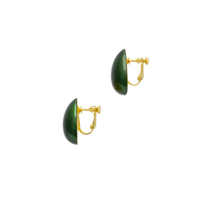 身につける漆 漆のアクセサリー イヤリング 花びら ひすい色 坂本これくしょんの艶やかで美しくとても軽い和木に漆塗りのアクセサリー SAKAMOTO COLLECTION Wearable URUSHI Accessories Earrings petals jade color 耳にぴったりと沿いさりげない存在感、使いやすい形に上品で奥行き感のあるグリーンカラー、カジュアルにも華やかなお席にもコーディネートしやすくどの季節でもお使いいただけます。  #イヤリング #Earrings #花びら #ひすい色 #petalsEarrings #jadeEarrings #軽いイヤリング #耳が痛くない #漆のアクセサリー #漆塗り #身につける漆 #坂本これくしょん #会津  イメージ写真1 