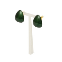 身につける漆 漆のアクセサリー イヤリング 花びら ひすい色 坂本これくしょんの艶やかで美しくとても軽い和木に漆塗りのアクセサリー SAKAMOTO COLLECTION Wearable URUSHI Accessories Earrings petals jade color 耳にぴったりと沿いさりげない存在感、使いやすい形に上品で奥行き感のあるグリーンカラー、カジュアルにも華やかなお席にもコーディネートしやすくどの季節でもお使いいただけます。 イメージ写真3