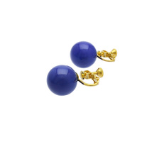 身につける漆 漆のアクセサリー イヤリング 糖蜜珠 瑠璃色 坂本これくしょんの艶やかで美しくとても軽い和木に漆塗りのアクセサリー SAKAMOTO COLLECTION wearable URUSHI accessories Earrings molasses Pearl lapis lazuli ラピスラズリの様な少し赤味の有る濃て深い青を手軽に楽しんでいただけるアイテム、軽くて着け心地が楽な耳に負 担をかけにくいつくりです。 イメージ写真2