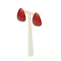 身につける漆 漆のアクセサリー 18Kピアス 花びら 朱色 坂本これくしょんの艶やかで美しくとても軽い和木に漆塗りのアクセサリー SAKAMOTO COLLECTION Wearable URUSHI 18K earrings petals vermilion color とても使いやすい形、ハッとするような鮮やかで元気になれる雰囲気のブランドオリジナル、還暦のお祝い、大切な方へのプレゼントにも喜ばれています。 イメージ写真3