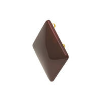 身につける漆 漆のアクセサリー ブローチ 隅丸角5.5 ボルドー色 坂本これくしょんの艶やかで美しくとても軽い和木に漆塗りのアクセサリー SAKAMOTO COLLECTION wearable URUSHI Brooch corner round Bordeaux red 柔らかい膨らみのあるシンプルなフォルム、上品な温かみのあるとても人気のお色、還暦のお祝い、プレゼントにも喜ばれます。 イメージ写真2