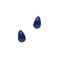 身につける漆 漆のアクセサリー ピアス 月の勺 コバルト色 坂本これくしょんの艶やかで美しくとても軽い和木に漆塗りのアクセサリー SAKAMOTO COLLECTION Wearable URUSHI Accessories pierce Moon ladle cobalt blue 耳たぶをすくい包み込むようなやわらかい曲線、発色の良い鮮やかな強いブルーが上品でクールな印象、とても軽く耳が痛くなりにくい。  #ピアス #pierce #月の勺 #コバルト色 #強い青 #青鱗色 #せいりんの色 #軽いピアス #耳が痛くない #漆のアクセサリー #漆塗り #身につける漆 #坂本これくしょん #会津  イメージ写真1
