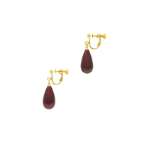 身につける漆 漆のアクセサリー イヤリング 華雫1.8 はなしずくボルドー色 坂本これくしょんの艶やかで美しくとても軽い和木に漆塗りのアクセサリー SAKAMOTO COLLECTION wearable URUSHI accessories Earrings Hana Shizuku Bordeaux color 雫型がゆらゆら揺れる愛らしいフォルム、朴の木でとても軽く耳元に負担がかかりにくく楽、還暦のお祝い、プレゼントにも喜ばれています。  #イヤリング #Earrings #華雫 #ボルドー色 #揺れるイヤリング #小さめイヤリング #軽いイヤリング #耳が痛くない #漆のアクセサリー #漆塗り #身につける漆 #坂本これくしょん #会津  イメージ写真1