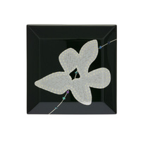 身につける漆 蒔絵のアクセサリー ブローチ 花みずき 黒色坂本これくしょんの艶やかで美しくとても軽い和木に漆塗りのアクセサリー SAKAMOTO COLLECTION Wearable URUSHI brooch Cornus florida black 艶やかな漆黒の黒にプラチナ箔と銀色粉で花みずきの花を表現、繊細なライン上に散りばめた細かな螺鈿がアクセント。  #ブローチ #Brooch #花水木 #漆黒の黒 #プラチナ箔 #螺鈿 #繊細な蒔絵 #蒔絵のブローチ #軽いブローチ #漆のアクセサリー #漆塗り #身につける漆 #坂本これくしょん #会津  イメージ写真1