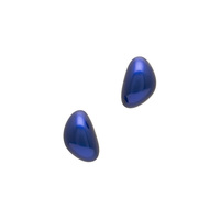 身につける漆 漆のアクセサリー イヤリング 月の雫 コバルト色 坂本これくしょん SAKAMOTO COLLECTION wearable URUSHI accessories earrings Moon Drops cobalt blue 発色の良い鮮やかなブルーが上品でクールな印象　程よいボリュームで顔の形を選ばずどなたにもフィット　軽くて耳元に負担も少なくかぶれ防止コートで安心。  #イヤリング #earrings #月の雫 #コバルト色 #cobaltblue #鮮やかな青 #耳が痛くない #軽いイヤリング #漆のアクセサリー #漆塗り #身につける漆 #坂本これくしょん #会津  イメージ写真1