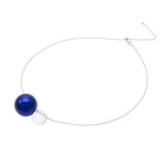 Jewel of Forest ～森の宝石～ 漆のアクセサリー ペンダント 漆の実×アクリル コバルト色 伝統工芸から生まれた坂本これくしょんのプレミアムシリーズ SAKAMOTO COLLECTION Wearable URUSHI Accessories necklace Seed of URUSHI acrylic Cobalt blue 発色の良い鮮やかなコバルト色とアクリルのコンビネーションが素敵、コードはスライド式で微妙な長さ調節が可能です  #ペンダント #ネックレス #Necklace #漆の実 #アクリル #コバルト色 #コバルトブルー #森の宝石 #JewelOfForest #デザインジュエリー #身につける漆 #坂本これくしょん #会津 