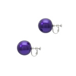 RIE SAKAMOTO COLLECTION 身につける漆 漆のアクセサリー イヤリング ピアス 球2.0 本紫色 坂本これくしょんの艶やかで美しくとても軽い和木に漆塗りのアクセサリー SAKAMOTO COLLECTION wearable URUSHI accessories earrings Sphere 20 Pure purple 大きめのボリューム感が楽しめる直径2㎝スクリュー・クリップのイヤリング、発色の良い鮮やかな「本紫色」は上品でクールな印象でカジュアルにもフォーマルにもオールシーズン活躍、軽くて耳に負担をかけにくく耳が痛くなりにくいつくり、かぶれ防止コートで安心です。  #漆のアクセサリー #耳が痛くない #イヤリング #本紫 #紫色イヤリング #紫イヤリング #accessories #jewelry #earrings #Sphere #PurePurple #DeepPurple #wearableURUSHI #漆塗り #身につける漆 #軽さを実感 #坂本これくしょん #会津