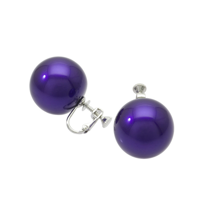 身につける漆 漆のアクセサリー イヤリング ピアス 球2.0 本紫色 坂本これくしょんの艶やかで美しくとても軽い和木に漆塗りのアクセサリー SAKAMOTO COLLECTION wearable URUSHI accessories earrings Sphere 20 Pure purple 大きめのボリューム感が楽しめる直径2㎝スクリュー・クリップのイヤリング、発色の良い鮮やかな「本紫色」は上品でクールな印象でカジュアルにもフォーマルにもオールシーズン活躍、軽くて耳に負担をかけにくく耳が痛くなりにくいつくり、かぶれ防止コートで安心です。  #漆のアクセサリー #耳が痛くない #イヤリング #本紫 #紫色イヤリング #紫イヤリング #accessories #jewelry #earrings #Sphere #PurePurple #DeepPurple #wearableURUSHI #漆塗り #身につける漆 #軽さを実感 #坂本これくしょん #会津 メイン写真 