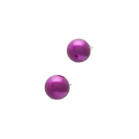 身につける漆 漆のアクセサリー ピアス 球2 アネモネピンク色 坂本これくしょんの艶やかで美しくとても軽い和木に漆塗りのアクセサリー SAKAMOTO COLLECTION wearable URUSHI accessories pierce Jewel anemonea pink 少し大きめの程よいボリューム感、艶やかな丸い珠が女性らしさと遊び心を演出、紫とピンクでキラキラとした深み輝きを持つ大人可愛いピンクです。 イメージ写真2