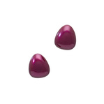 身につける漆 漆のアクセサリー ピアス 花びら 箔紫苑色 坂本これくしょんの艶やかで美しくとても軽い和木に漆塗りのアクセサリー SAKAMOTO COLLECTION wearable URUSHI earrings Flower Petals Haku-Shion purple ふわりと軽やかな曲線美が耳にさりげない存在感、甘いピンクがかった深みある紫色、フォーマルからカジュアルまで幅広く活用。  #ピアス #earrings #花びら #箔紫苑色 #紫苑 #紫のピアス #軽いピアス #耳が痛くない #漆のアクセサリー #漆塗り #身につける漆 #坂本これくしょん #会津 