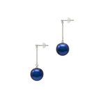 SAKAMOTO COLLECTION 身につける漆 漆のアクセサリー ピアス ブランコ 糖蜜珠 コバルト色 坂本これくしょんの艶やかで美しくとても軽い和木に漆塗りのアクセサリー SAKAMOTO COLLECTION wearable URUSHI accessories earrings Swing type Molasses Jewel Cobalt Blue オリジナルの奥行き感のある発色の良い鮮やかなコバルトブルーがクールな印象、ブランコのようにゆらゆらと美しく愛らしく揺れ、華やかなお出かけシーンにもカジュアルな日常使いにもお使いいただける一品、かぶれ防止コートで安心して使えます。  #ピアス #earrings #ブランコピアス #Swingtype #糖蜜珠 #コバルトブルー #CobaltBlue #揺れるピアス #青いピアス #軽いピアス #漆のピアス #漆のアクセサリー #耳が痛くない #漆塗り #軽さを実感 #身につける漆 #坂本これくしょん #会津 