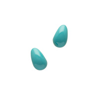 身につける漆 漆のアクセサリー イヤリング 月の勺 エメラルドブルー 坂本これくしょんの艶やかで美しくとても軽い和木に漆塗りのアクセサリー SAKAMOTO COLLECTION wearable URUSHI earrings Moon Ladle emerald blue 上品で爽やかなブルー、耳を包み込むような程よいボリューム感と軽くて着け心地のよさが嬉しい人気。 イメージ写真2