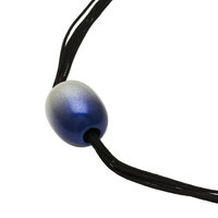 坂本これくしょん 身につける漆 漆のアクセサリー ペンダント つや玉 コバルト 銀ぼかし 黒サテンコード 艶やかで美しくとても軽い和木に漆塗りのアクセサリー SAKAMOTO COLLECTION wearable URUSHI pendant Tsuya Jewel Cobalt Blue Silver blur 使いやすいベーシックなフォルムに上品でクールな印象のブルー、マグネット式のネックレスコード採用。 イメージ写真2