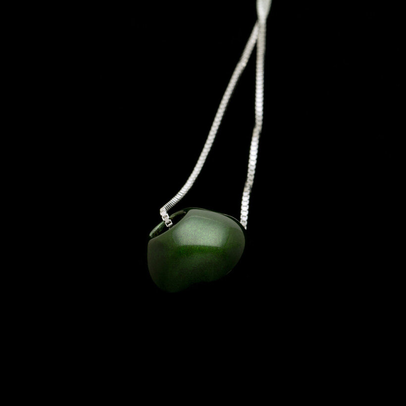 38N8409 SAKAMOTO COLLECTION wearable URUSHI pendant Rhombus Jewel Jade Green-8.jpg