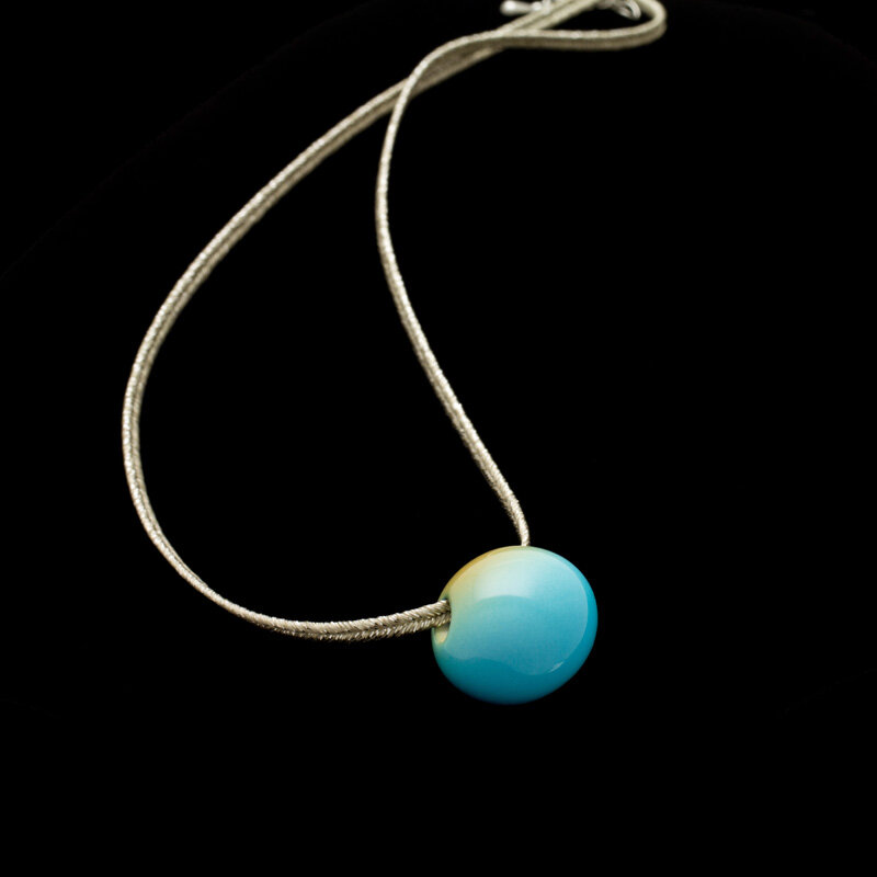 B8N5899 SAKAMOTO COLLECTION wearable URUSHI pendant Akenomi Jewel Seaside Blue-a.jpg
