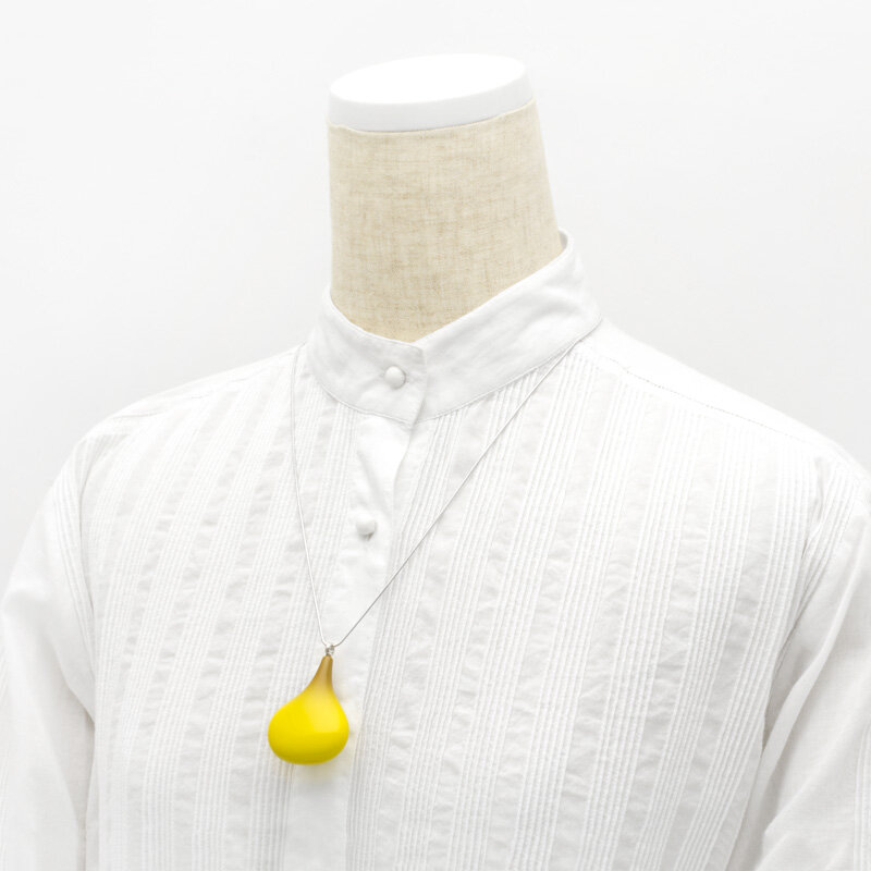 D3N8342 SAKAMOTO COLLECTION wearable URUSHI pendant Perfume Bottle sunflower yellow-8.jpg
